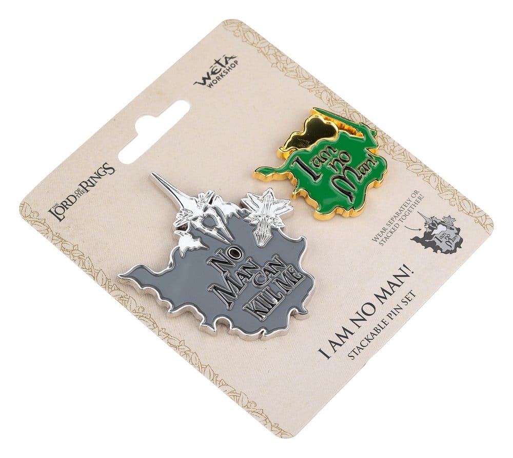 Herr der Ringe Ansteck-Pin Doppelpack No Man can Kill Me & I Am No Man! 7 cm Image 3