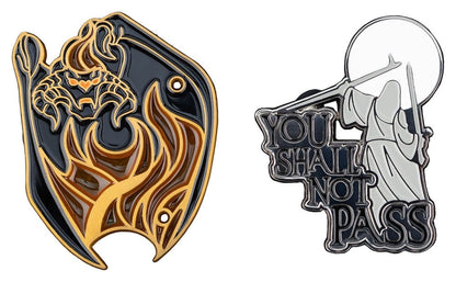 Herr der Ringe Ansteck-Pin Doppelpack You Shall Not Pass 8 cm Image 2