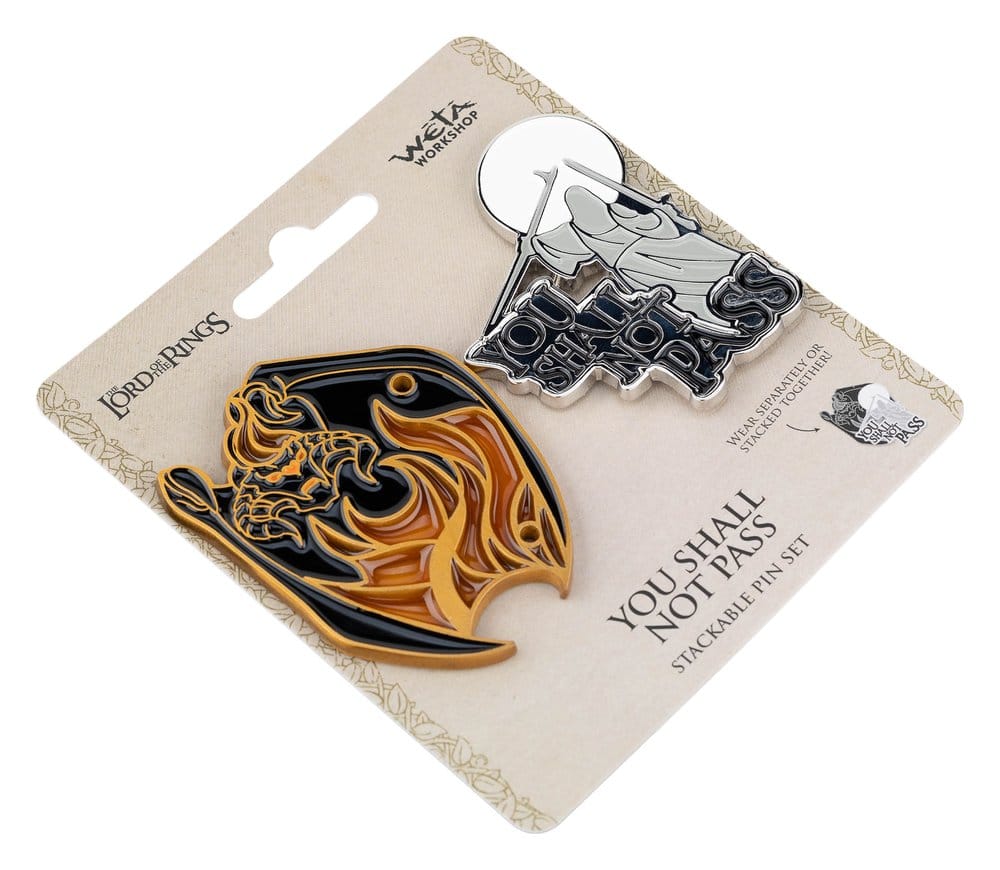 Herr der Ringe Ansteck-Pin Doppelpack You Shall Not Pass 8 cm Image 3