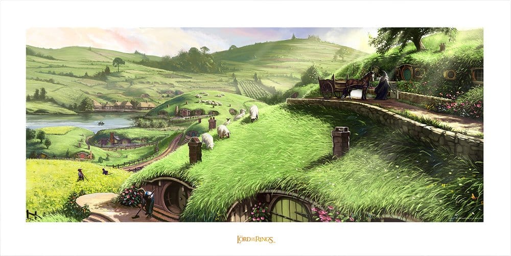 Herr der Ringe Kunstdruck Disturber of the Peace 59 x 30 cm Image 1