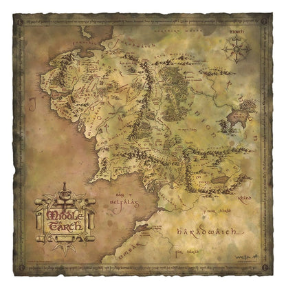 Herr der Ringe Kunstdruck Parchment Map of Middle-earth 59 x 30 cm Image 1