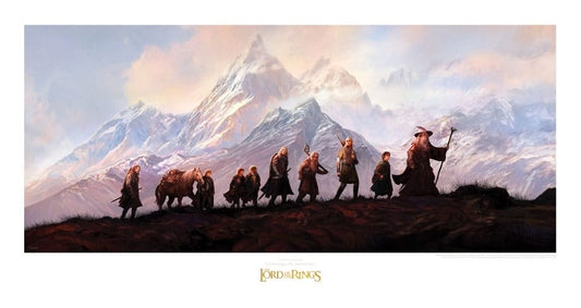 Herr der Ringe Kunstdruck The Fellowship of the Ring: 20th Anniversary 59 x 30 cm Image