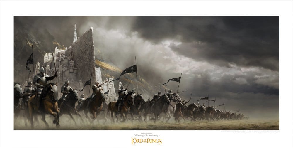 Herr der Ringe Kunstdruck Faramir's Charge 59 x 30 cm Image 1