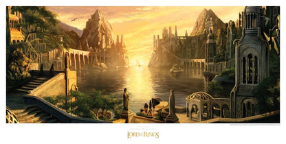 Herr der Ringe Kunstdruck The Grey Havens 59 x 30 cm Image 1