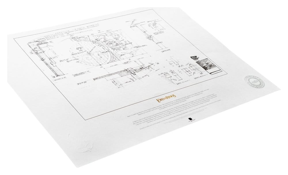 Der Herr der Ringe Bauplan Kunstdruck Beutelsend 59 x 42 cm Image 2