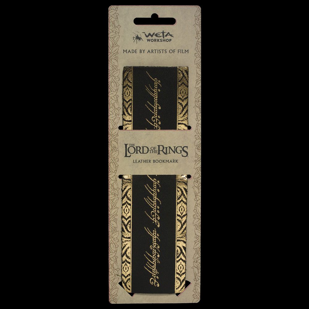 Herr der Ringe Leder Lesezeichen The One Ring Inscription Image 2