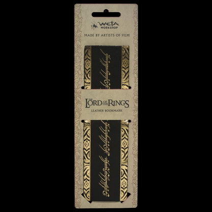 Herr der Ringe Leder Lesezeichen The One Ring Inscription Image 2