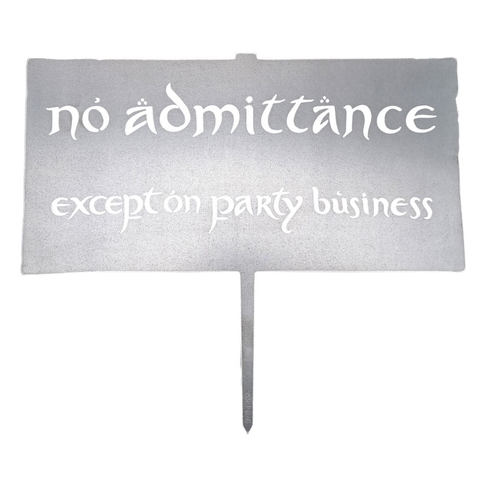 Der Herr der Ringe Metalbird No Admittance Sign 32 cm Image 1