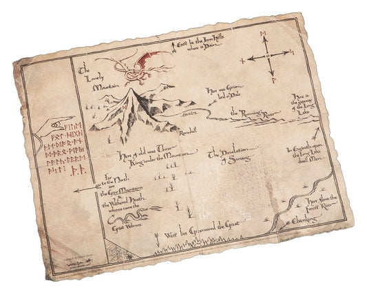 Der Hobbit Kunstdruck Thorin's Map 40 x 30 cm Image 1