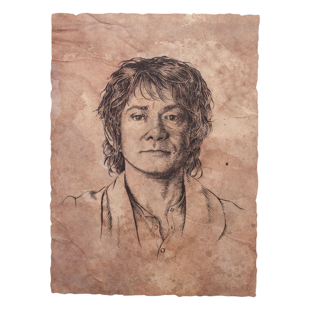 Der Hobbit Kunstdruck Portrait of Bilbo Baggins 21 x 28 cm Image 1
