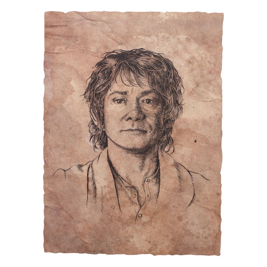 Der Hobbit Kunstdruck Portrait of Bilbo Baggins 21 x 28 cm Image 1