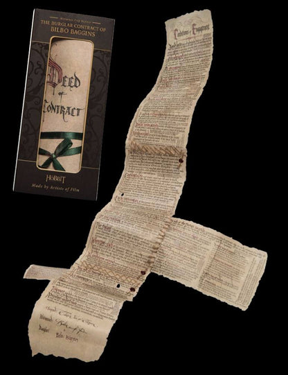 Der Hobbit Mini Replik Bilbo´s Vertrag Image 1
