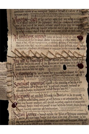 Der Hobbit Mini Replik Bilbo´s Vertrag Image 2