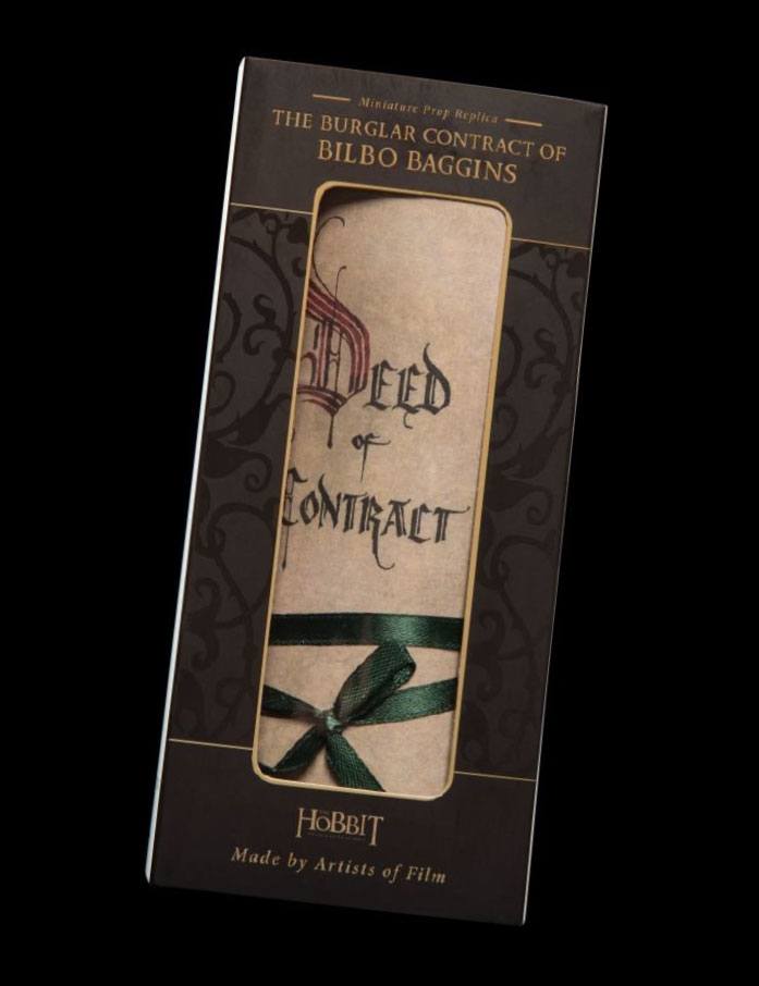 Der Hobbit Mini Replik Bilbo´s Vertrag Image 3
