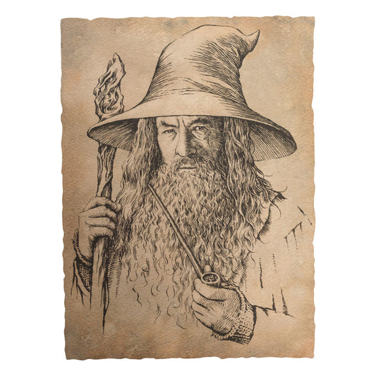 Der Hobbit Kunstdruck Portrait of Gandalf the Grey 21 x 28 cm Image 1