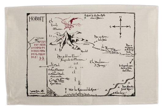 Der Hobbit Geschirrtuch Thorins Map 72 cm Image 1
