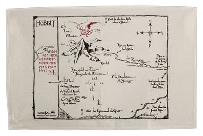 Der Hobbit Geschirrtuch Thorins Map 72 cm Image 1