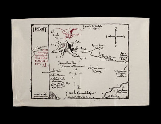 Der Hobbit Geschirrtuch Thorins Map 72 cm Image 2