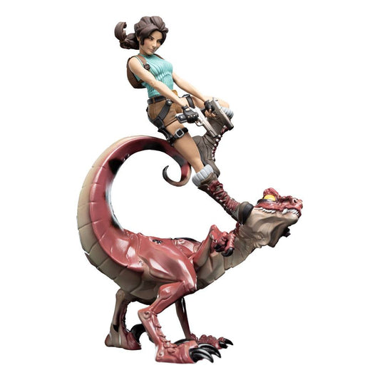 Tomb Raider Mini Epics Vinyl Figur Lara Croft & Raptor 24 cm Image 1