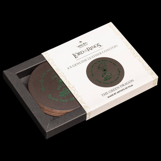 Herr der Ringe Leder Untersetzer 4er-Pack The Green Dragon Image 1
