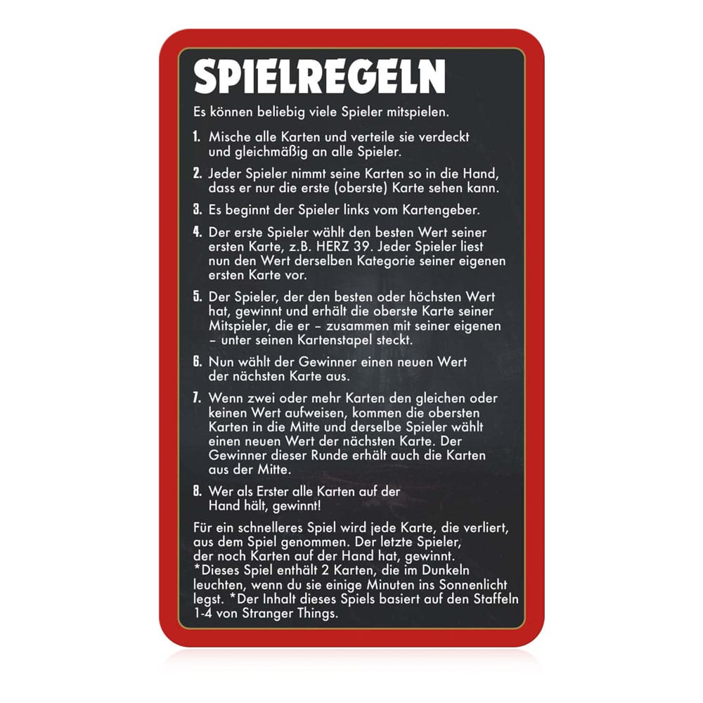 Stranger Things Kartenspiel Top Trumps Collectables *Deutsche Version* Image 8