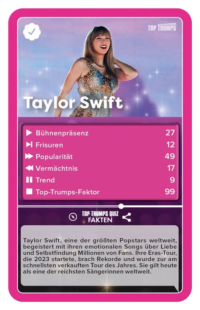 Popstars Kartenspiel Top Trumps *Deutsche Version* Image 2