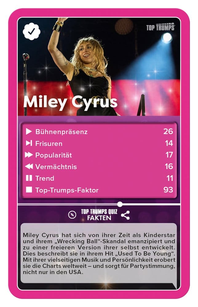 Popstars Kartenspiel Top Trumps *Deutsche Version* Image 4
