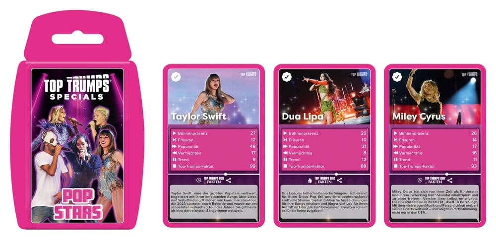 Popstars Kartenspiel Top Trumps *Deutsche Version* Image 5
