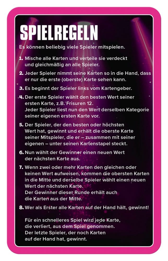 Popstars Kartenspiel Top Trumps *Deutsche Version* Image 6