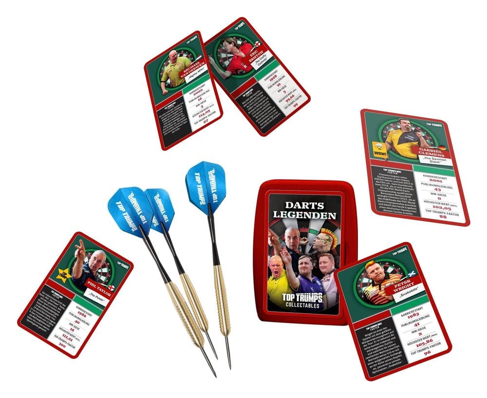 Darts Top Trumps Geschenkset mit Pfeilen *Deutsche Version* Image 2