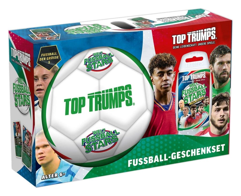 Weltfussballstars Top Trumps Geschenkset mit Fussball *Deutsche Version* Image 1