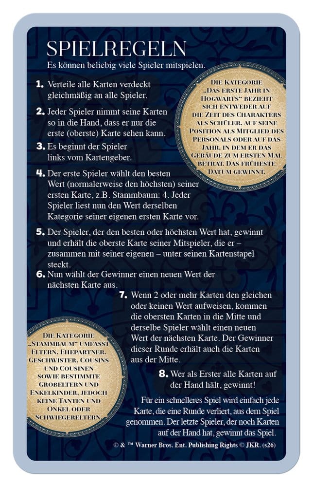 Harry Potter Kartenspiel Top Trumps Hexen und Zauberer New Version *Deutsche Version* Image 9