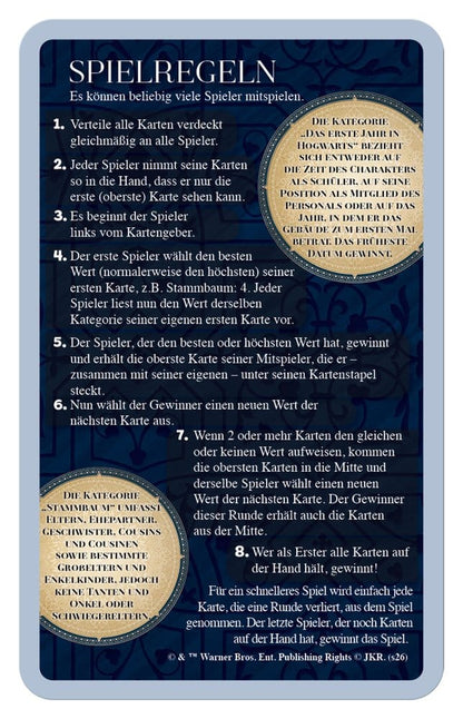 Harry Potter Kartenspiel Top Trumps Hexen und Zauberer New Version *Deutsche Version* Image 9