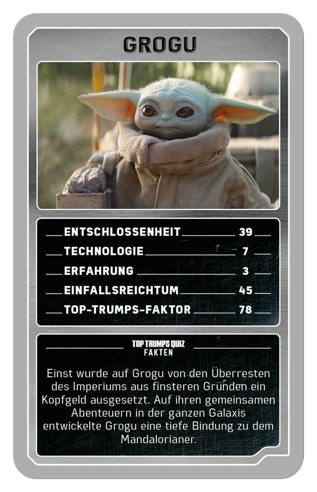 The Mandalorian and Grogu Kartenspiel Top Trumps Collectables *Deutsche Version* Image 3