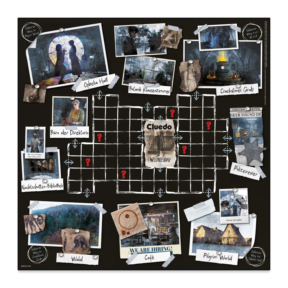 Wednesday Brettspiel Cluedo *Deutsche Version* Image 2