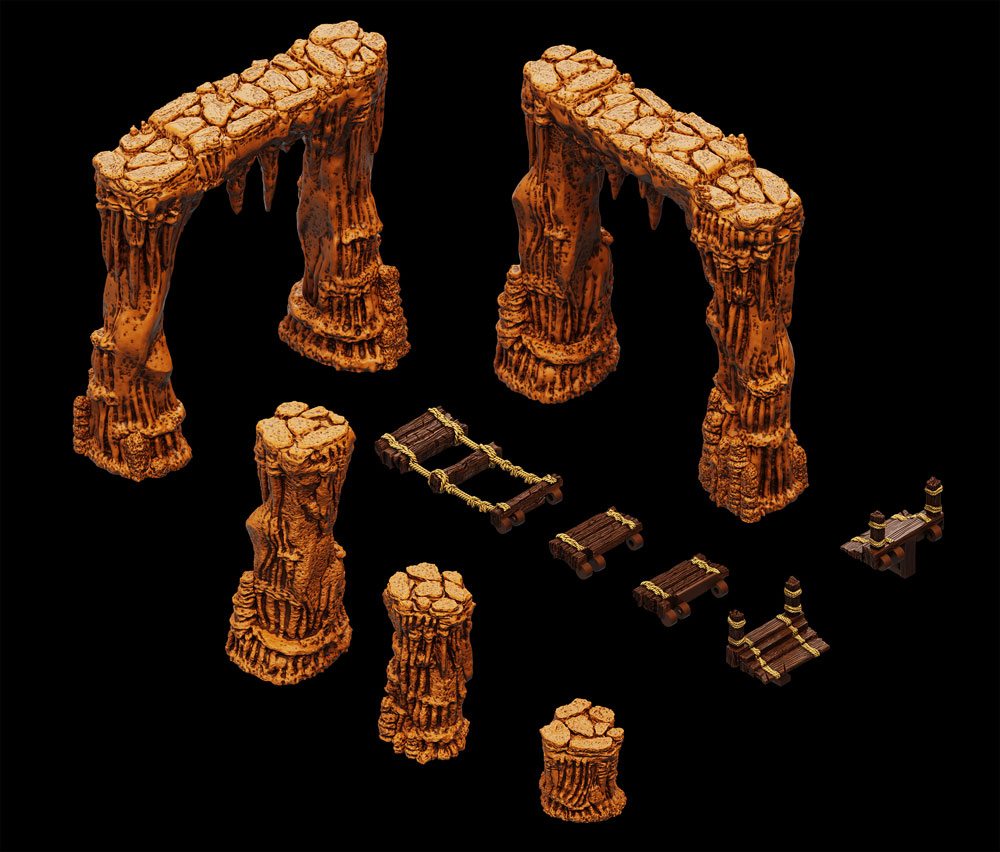 WarLock Tiles Accessory: Dripstone Bridges Image 1