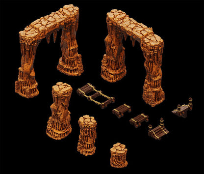 WarLock Tiles Accessory: Dripstone Bridges Image 1