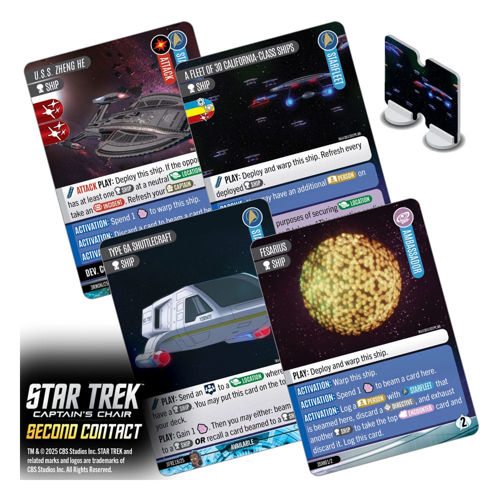 Star Trek: Captain's Chair Kartenspiel Second Contact *Englische Version* Image 3