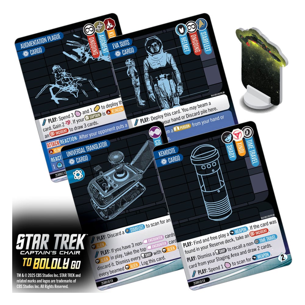 Star Trek: Captain's Chair Kartenspiel To Boldly Go *Englische Version* Image 5
