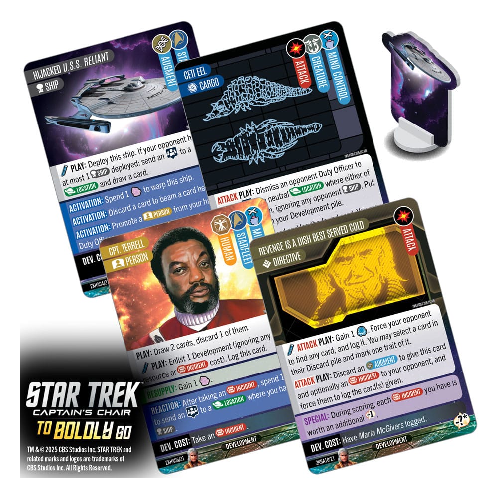 Star Trek: Captain's Chair Kartenspiel To Boldly Go *Englische Version* Image 7