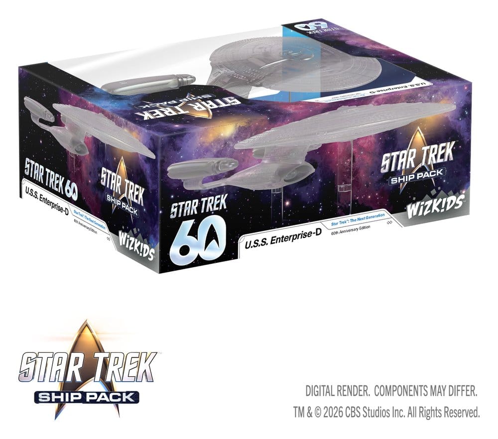 Star Trek Ship Pack Boxed Miniaturen vorbemalt U.S.S. Enterprise - 60th Anniversary Edition 22 cm Image 2