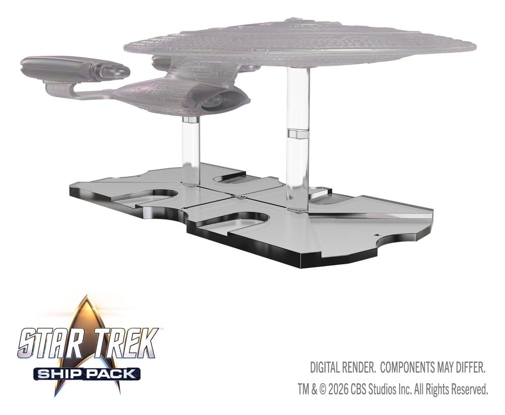 Star Trek Ship Pack Boxed Miniaturen vorbemalt U.S.S. Enterprise - 60th Anniversary Edition 22 cm Image 4