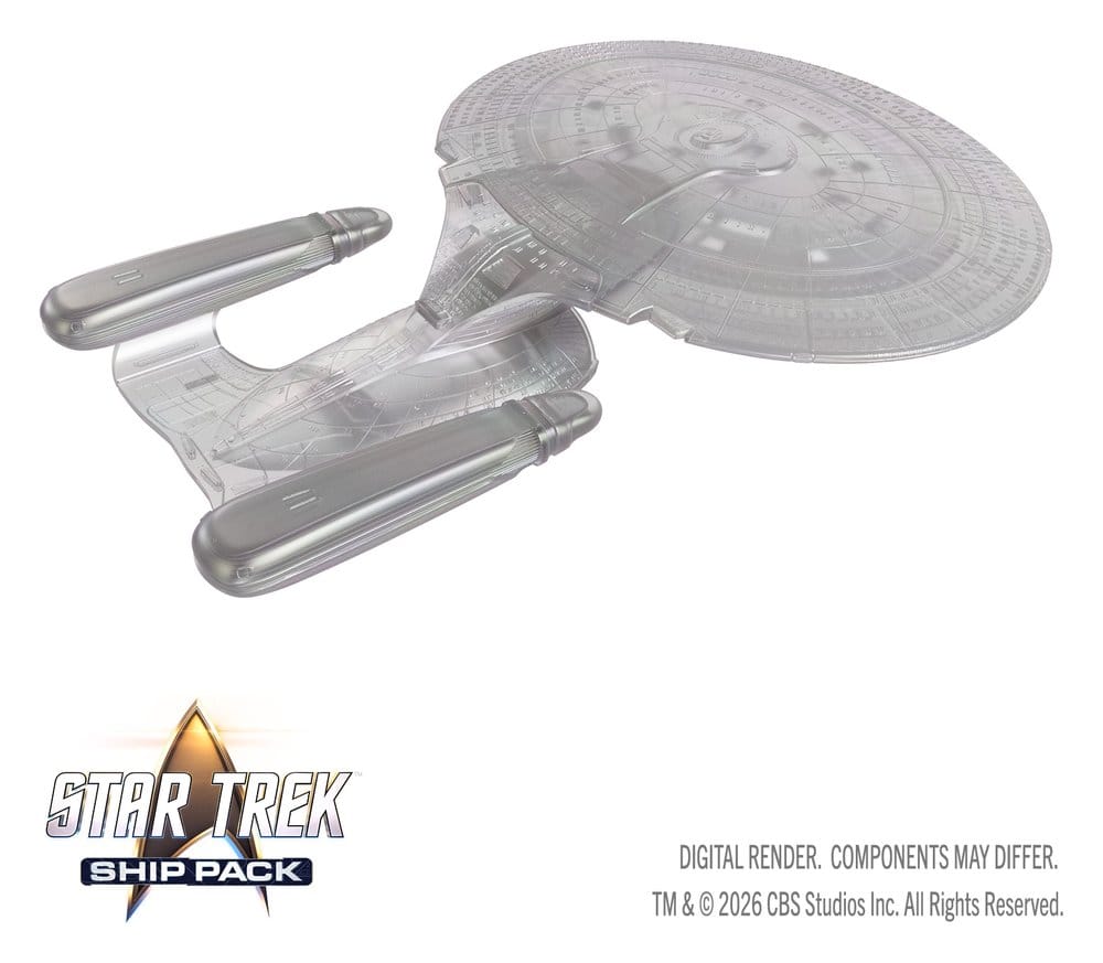 Star Trek Ship Pack Boxed Miniaturen vorbemalt U.S.S. Enterprise - 60th Anniversary Edition 22 cm Image 5