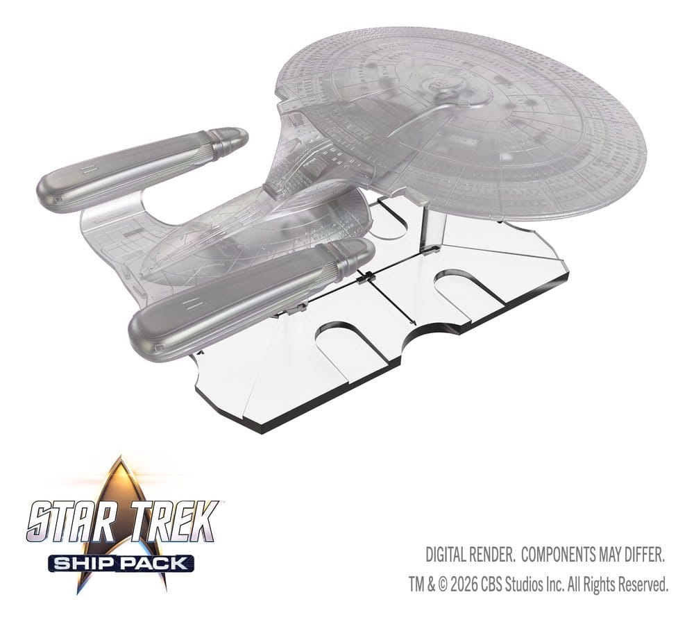 Star Trek Ship Pack Boxed Miniaturen vorbemalt U.S.S. Enterprise - 60th Anniversary Edition 22 cm Image 6