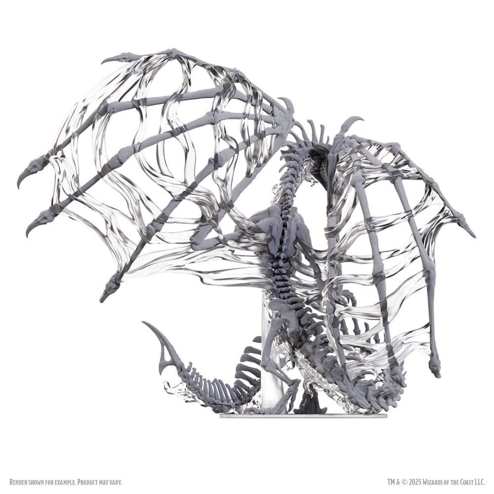 D&D Nolzur's Marvelous Miniatures Miniaturen unbemalt Black Dracolich 30 cm Image 2