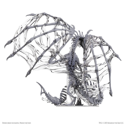 D&D Nolzur's Marvelous Miniatures Miniaturen unbemalt Black Dracolich 30 cm Image 2