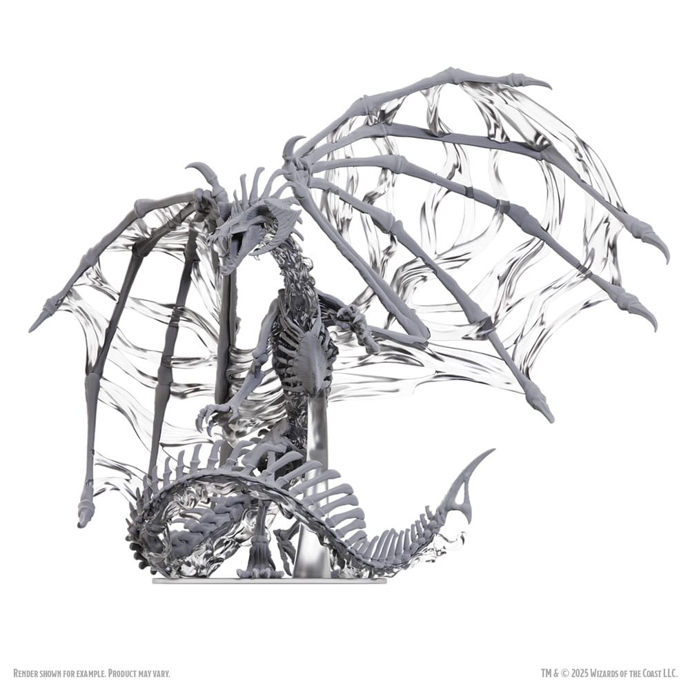 D&D Nolzur's Marvelous Miniatures Miniaturen unbemalt Black Dracolich 30 cm Image 4