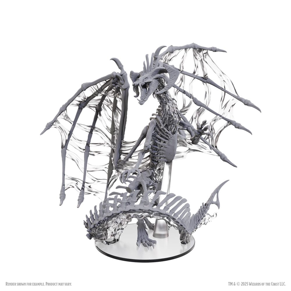 D&D Nolzur's Marvelous Miniatures Miniaturen unbemalt Black Dracolich 30 cm Image 5