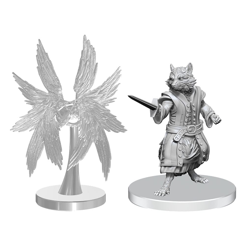 Pathfinder Deep Cuts Miniaturen unbemalt Procyal (Raccoon Agathion) & Zoaem (Ring Archon) Image 1