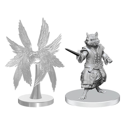 Pathfinder Deep Cuts Miniaturen unbemalt Procyal (Raccoon Agathion) & Zoaem (Ring Archon) Image 1